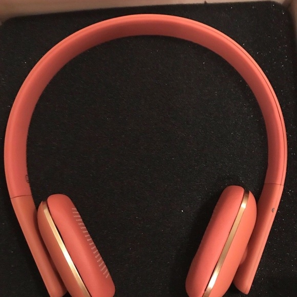 Kreafunk for J.Crew aHEAD wireless headset headphone in soft coral. Item… - Picture 2 of 6